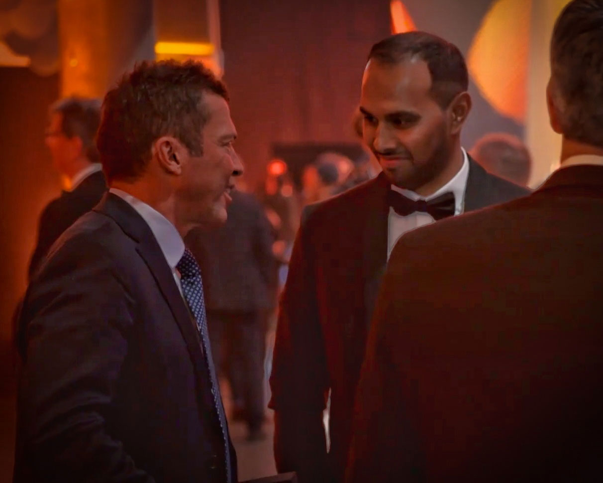 Chris Punnakkattu Daniel with Ballon d'Or winner and FIFA World Cup champion Lothar Matthäus.